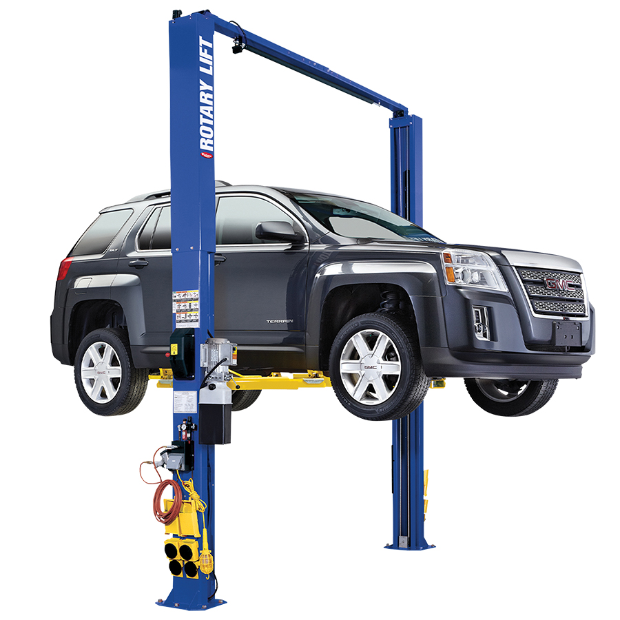 Rotary Two Post Lift With Truck Adapters - Storage